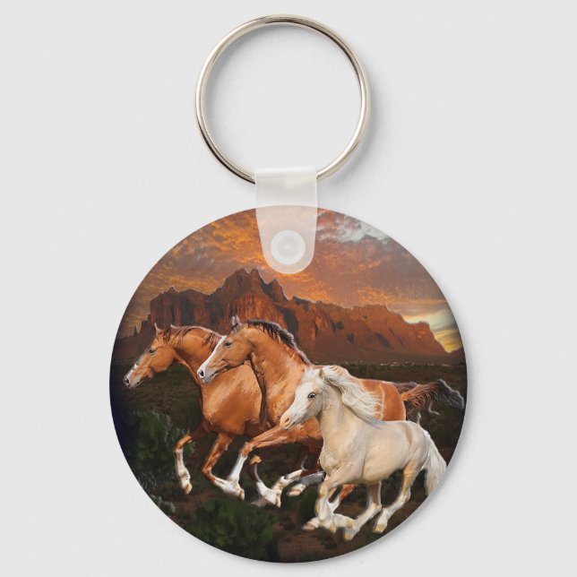 Wild Horses Keychain (Front)
