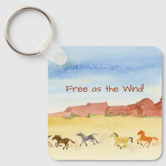 Wild Horses Keychain (Front)