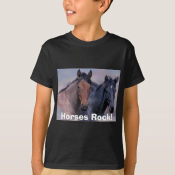 Wild Horses Kids T-shirt by horsesense at Zazzle