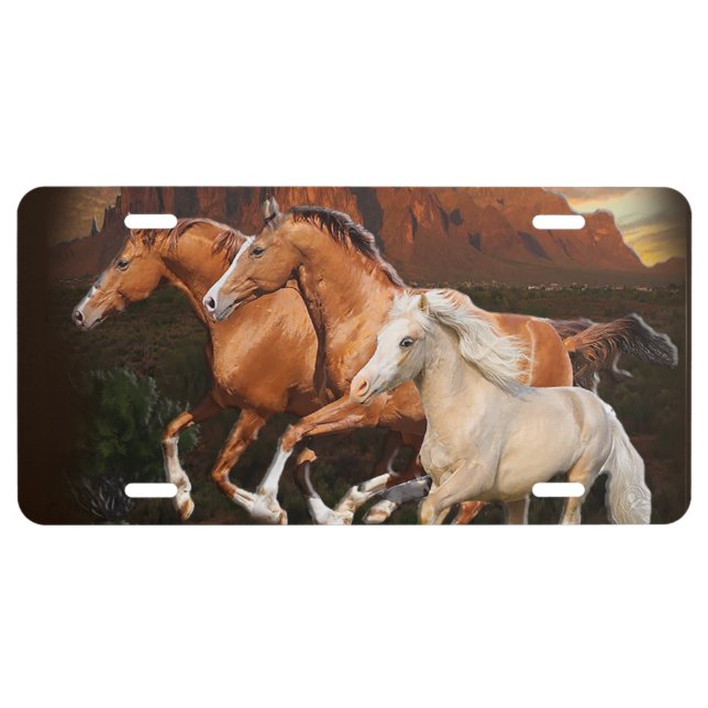 wild Horses License Plate (Front)