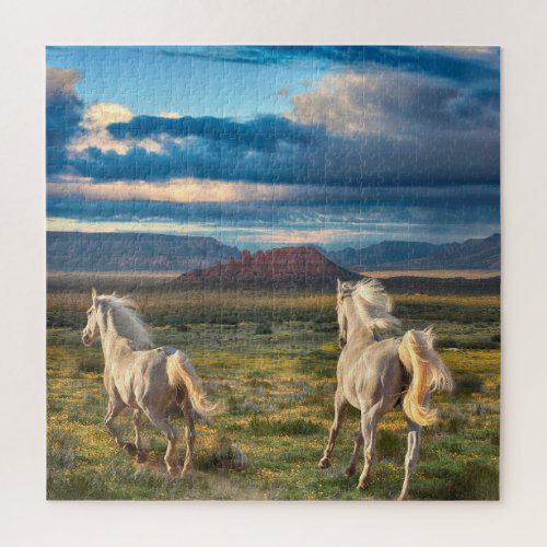 WILD HORSES  Live to Run Jigsaw Puzzle