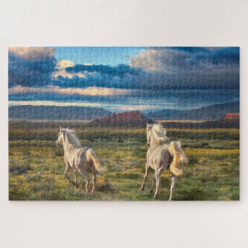 WILD HORSES  Live to Run Jigsaw Puzzle