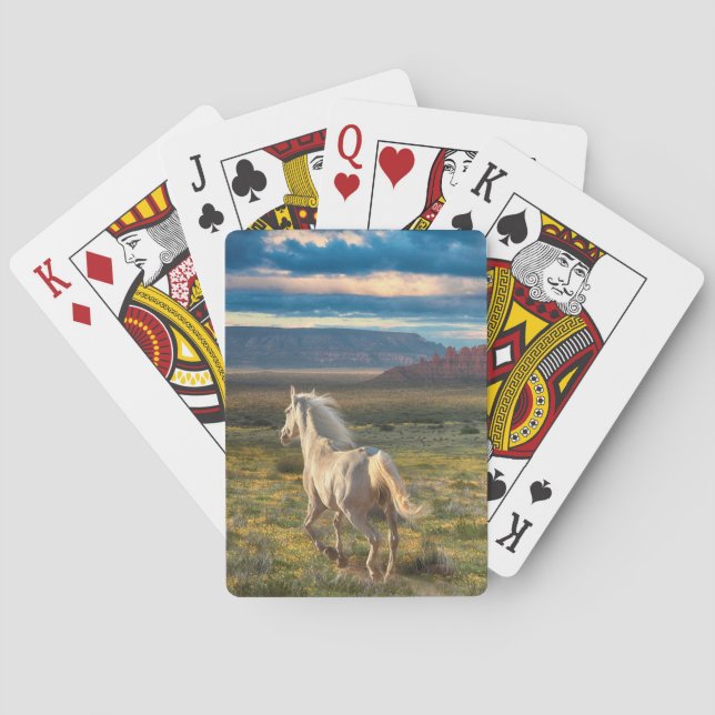 WILD HORSES  “Live to Run” Poker Cards (Back)