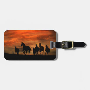 Wild Horses Luggage Tag