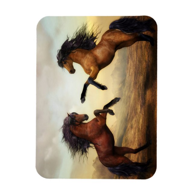 Wild Horses Magnet (Vertical)