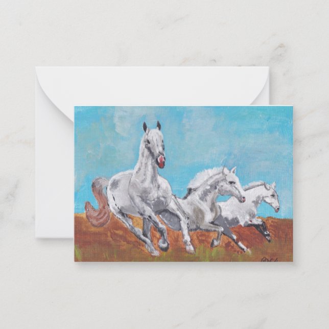 Wild Horses Note Card (Front)