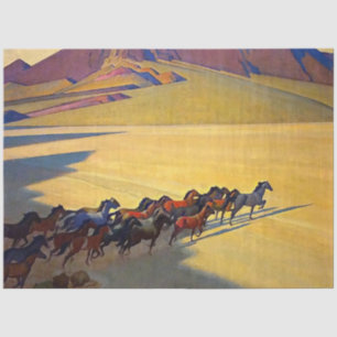 “Wild Horses of Nevada” by Maynard Dixon Tissue Paper