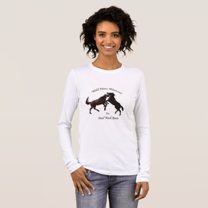 Wild Horses of Sand Wash Basin, Colorado Long Sleeve T-Shirt