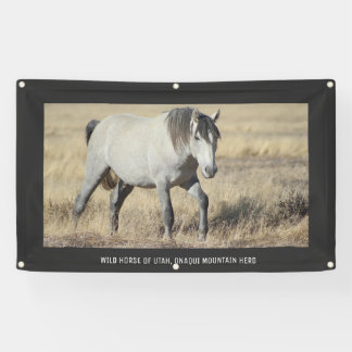 WILD HORSES OF UTAH Banner WITH GROMMETS