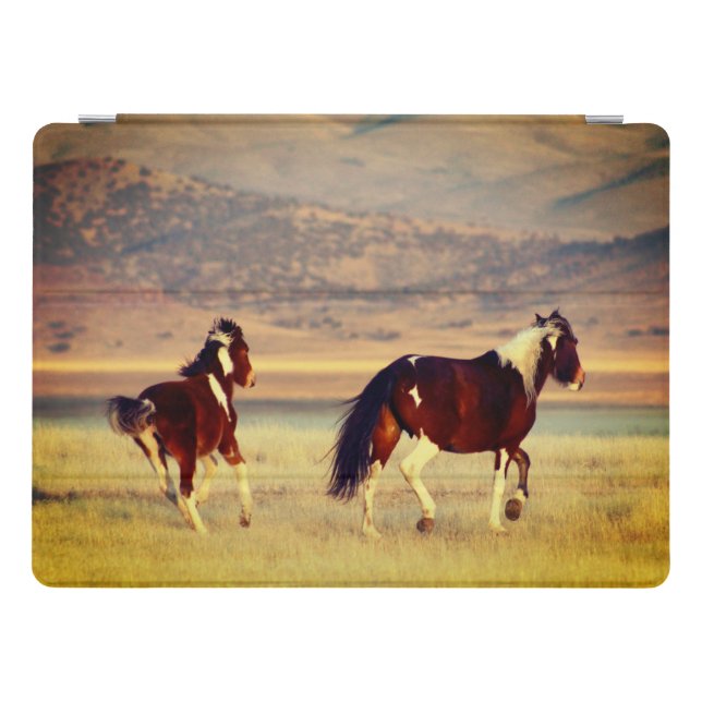 WILD HORSES OF UTAH ONAQUI PINTOS IPAD SMART CASE (Horizontal)