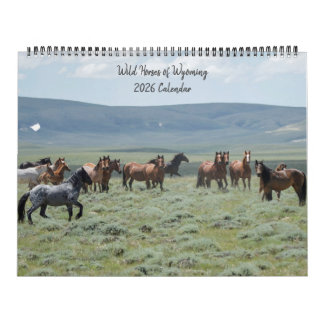 Wild Horses of Wyoming Calendar