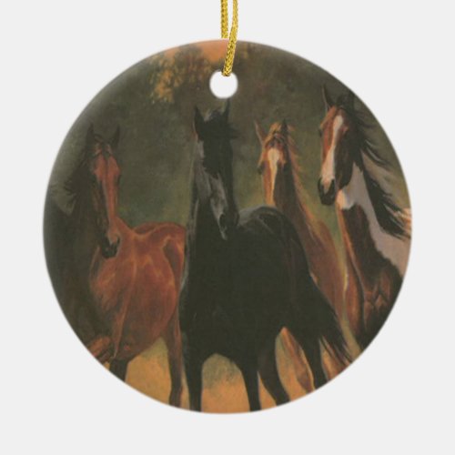 Wild Horses Ornament