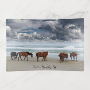 Wild Horses Outer Banks NC Trinket Tray