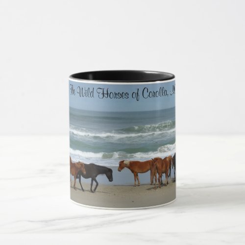 Wild Horses Outer Banks OBX Coffee Mug