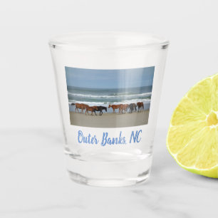 Wild Horses Outer Banks OBX Corolla NC Shot Glass