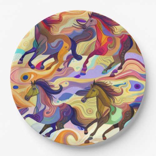 Wild Horses Paper Plates