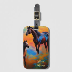 Wild Horses *personalize* Luggage Tag