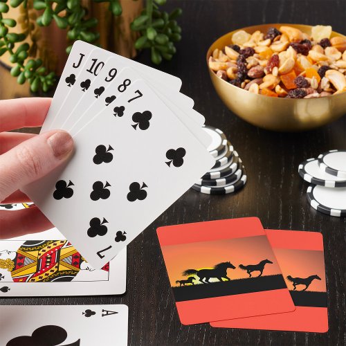 Wild Horses Playing Cards