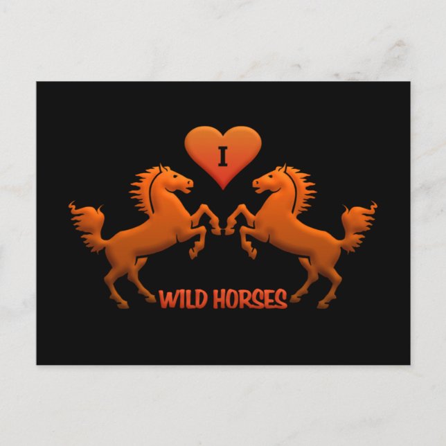 Wild Horses postcard (Front)