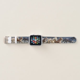 Wild Horses Running Apple Watch Band