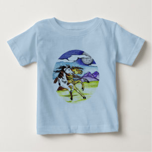 Wild Horses Running Free Baby T-Shirt