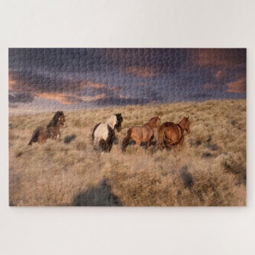 Wild Horses Running Jigsaw Puzzle