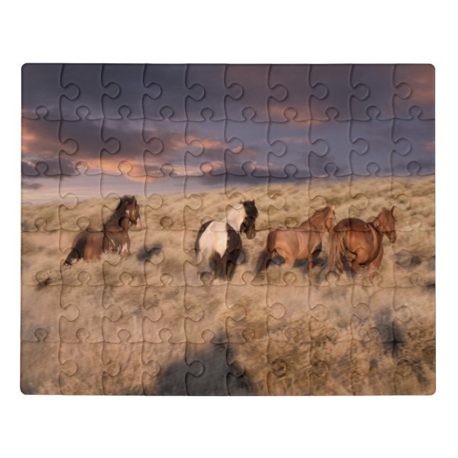 Wild Horses Running Jigsaw Puzzle (Puzzle Horizontal)