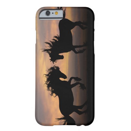 Wild Horses Silhouette Barely There iPhone 6 Case