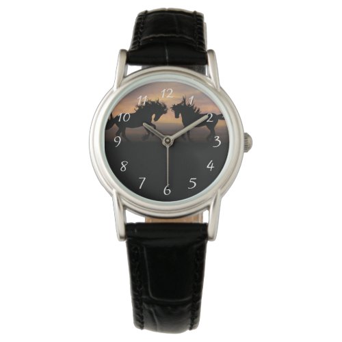 Wild Horses Silhouette Watch