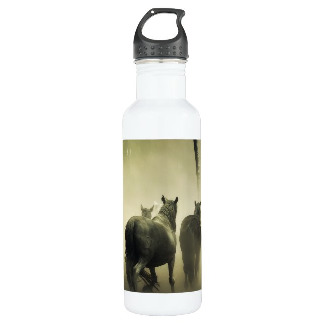 Wild Horses Stainless Steel Water Bottle (Front)