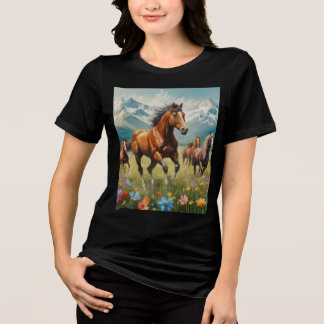 Wild Horses T-Shirt Collection Tri-Blend Shirt