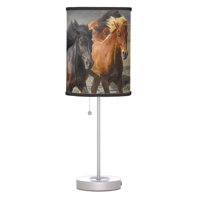 Wild horses table lamp (Right)