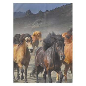 Wild Horses Tablecloth by ARTBRASIL at Zazzle