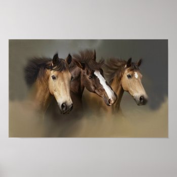 Wild Horses Three Print by horsesense at Zazzle