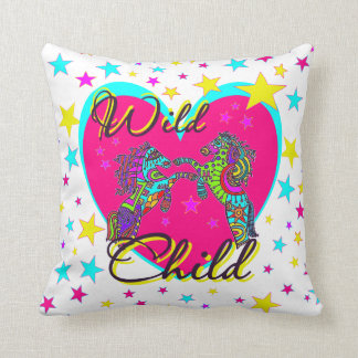 Wild Horses Throw Pillow