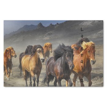 Wild Horses Tissue Paper by ARTBRASIL at Zazzle