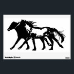 Wild Horses - Wall Decal<br><div class="desc">A 12 x 18" wall decal of two wild horses running side by side. The perfect decoration for horse lovers!</div>