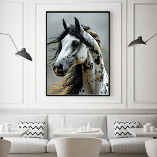 Wild Horses Western Decoupage Art Poster