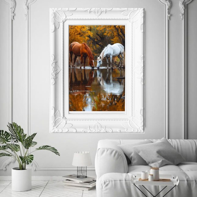 Wild Horses Western Decoupage Art  Poster (Creator Uploaded)