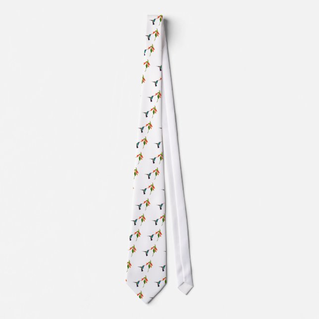 Wild Hummingbird Bird-lover's Art Series Neck Tie (Front)