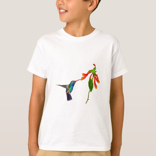 Wild Hummingbird Bird_lovers Art Series T_Shirt