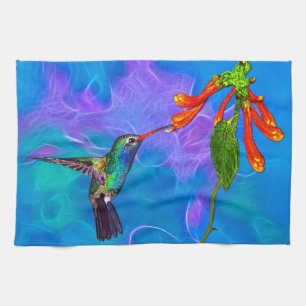 Wild Hummingbird Bird-lover's Art Series Towel