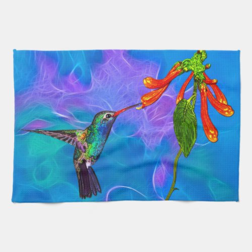 Wild Hummingbird Bird_lovers Art Series Towel