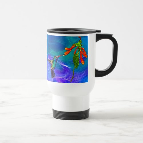 Wild Hummingbird Bird_lovers Art Series Travel Mug