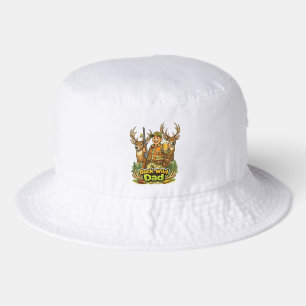 Wild hunting with dad funny hunter gift idea bucket hat