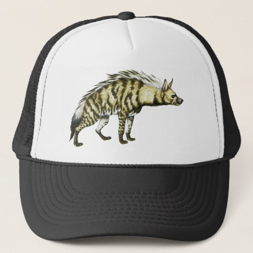 Wild Hyena Animal Illustration Trucker Hat