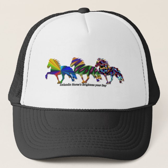 Wild Icelandic Horses Trucker Hat (Front)