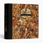 Wild Ideas Gold Label Animal Collage ID1160 3 Ring Binder