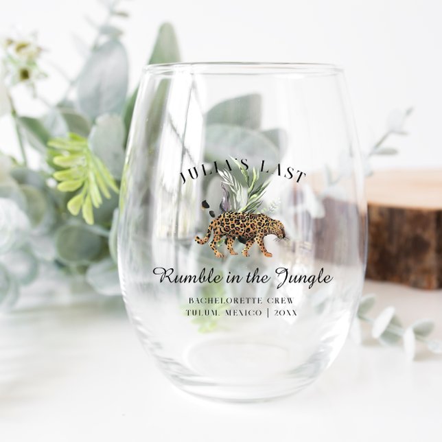 Wild In Love | Last Rumble in the Jungle Stemless Wine Glass (Creator Uploaded)