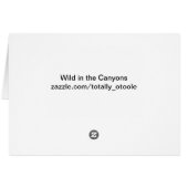 Wild in the Canyons Cards (Back Horizontal)